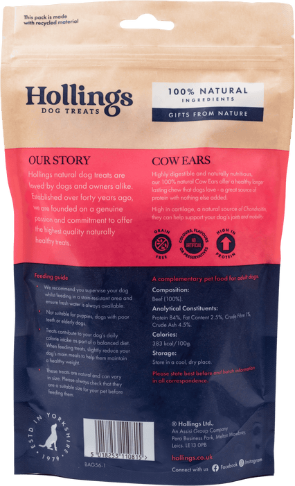 Hollings Cow Ears 50 Pack