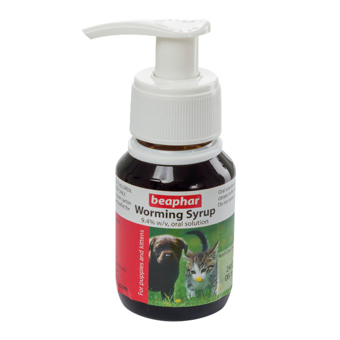 Beaphar Worming Syrup for Puppies & Kittens 45ml