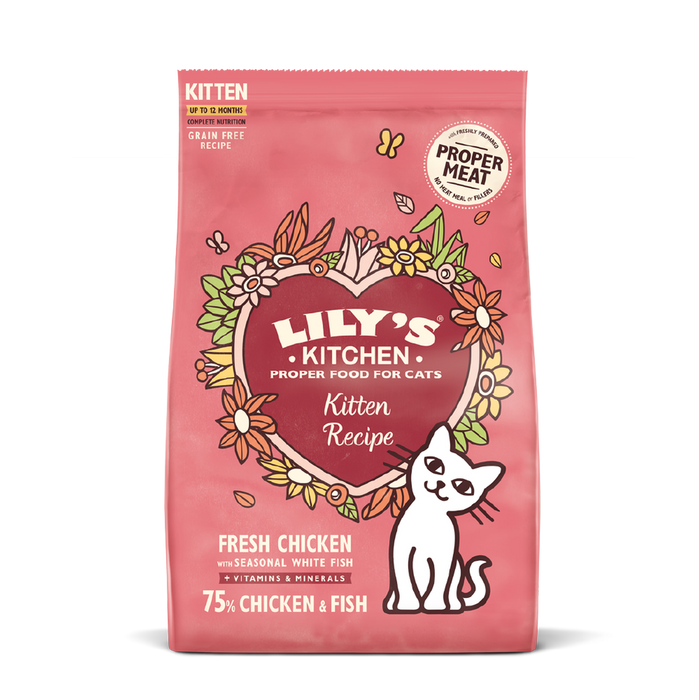 Lily's Kitchen Chicken & White Fish Dry Kitten Food 800g