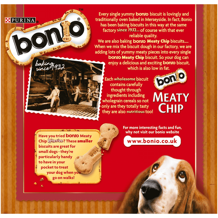 Bonio Meaty Chip Dog Biscuits 375g