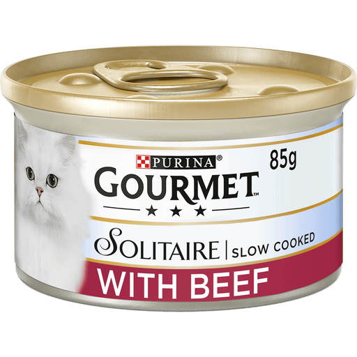 Gourmet Adult Solitaire Beef Wet Cat Food