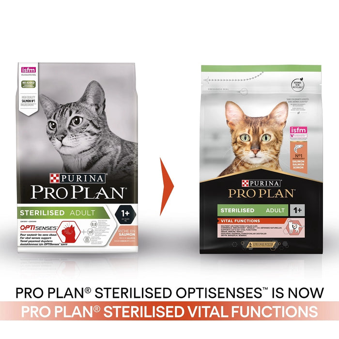 Pro Plan Adult Vital Functions Sterilised Salmon Dry Cat Food 3kg