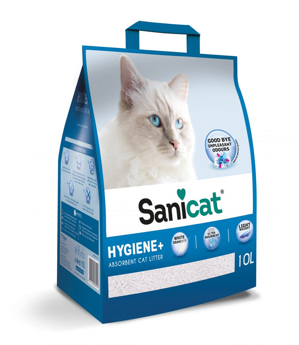 Sanicat Hygiene+ Fragrance Free Cat Litter 10L
