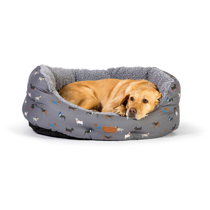 Danish Design FatFace Marching Dogs Deluxe Slumber Beds 61cm