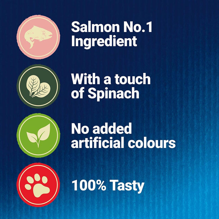 Felix Naturally Delicious Salmon and Spinach Cat Treats 50g
