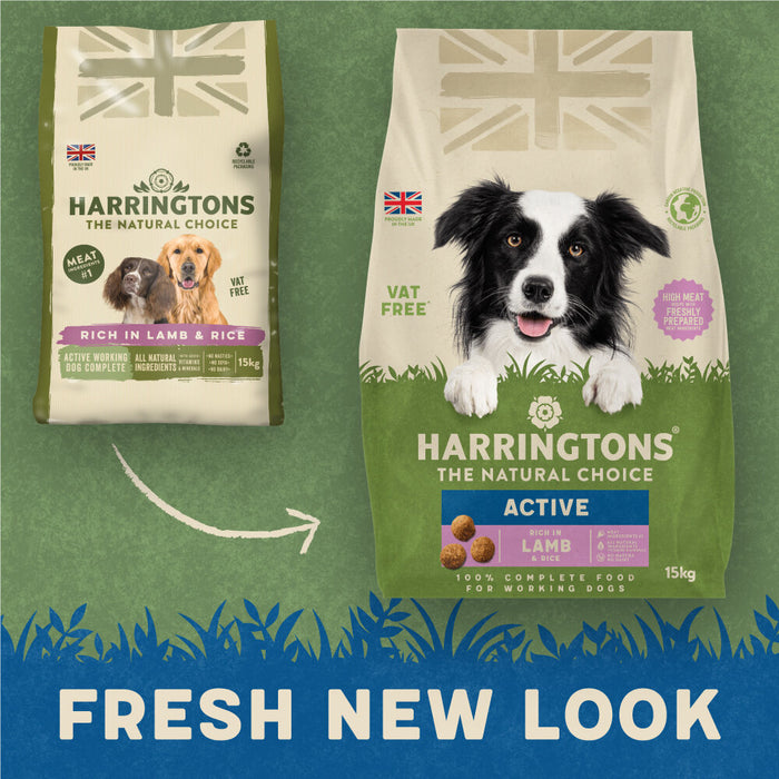 Harringtons Active Rich in Lamb & Rice Adult Dry Dog Food 15kg