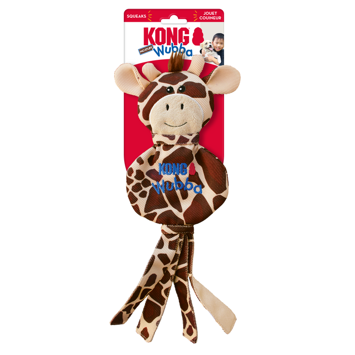KONG Wubba No Stuff Giraffe Dog Toy Large