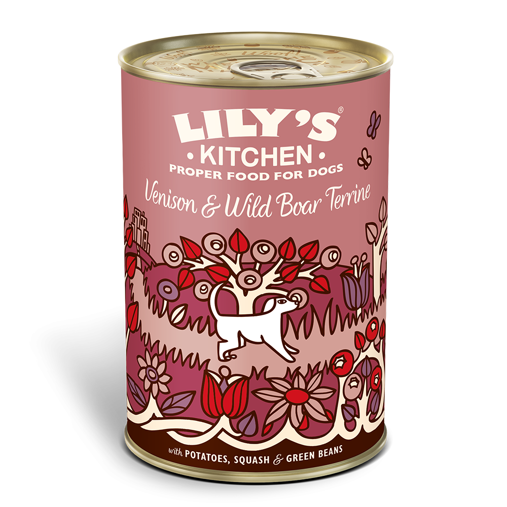 Lily's Kitchen Grain Free Venison & Wild Boar Terrine Wet Dog Food