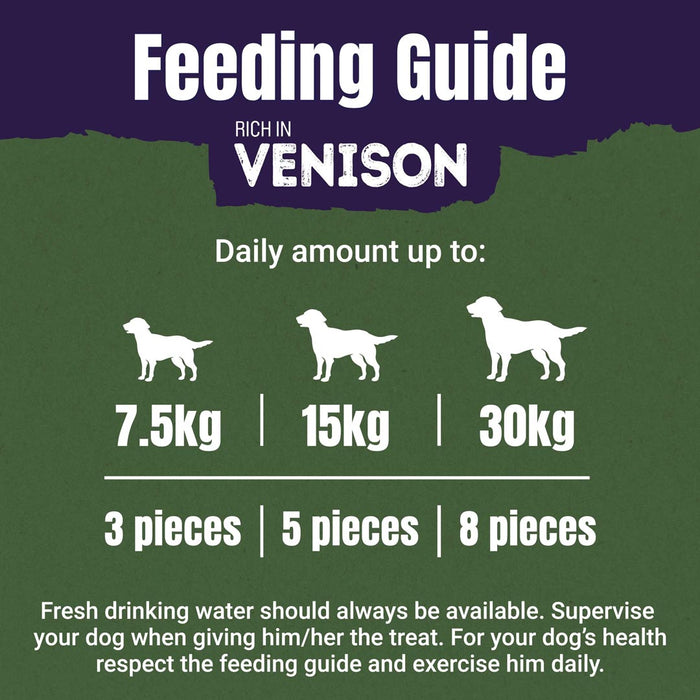Adventuros Ancient Grain and Superfoods Rich in Venison Dog Treats 120g