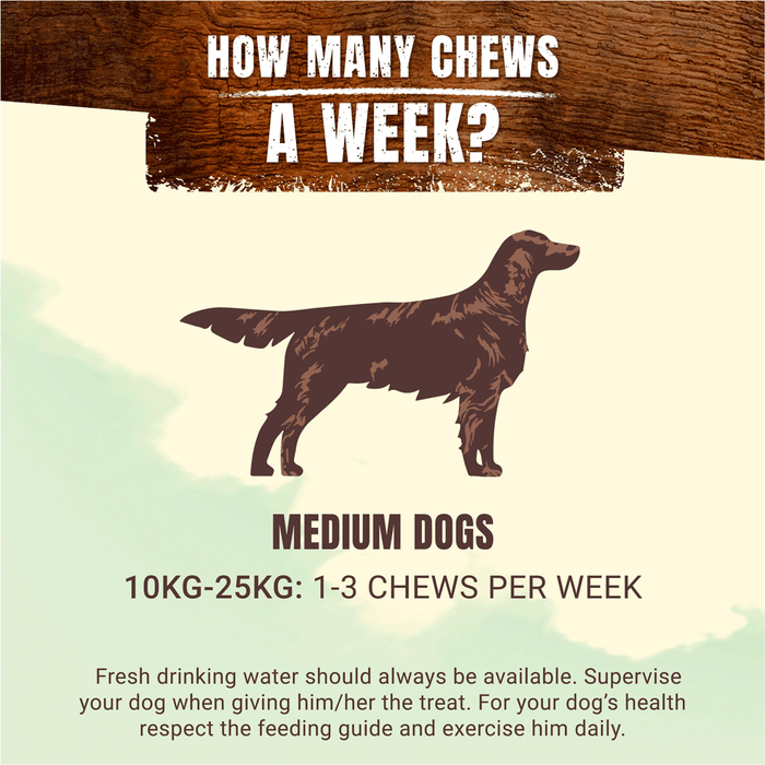 Adventuros Wild Chew Medium Venison Dog Treats 200g
