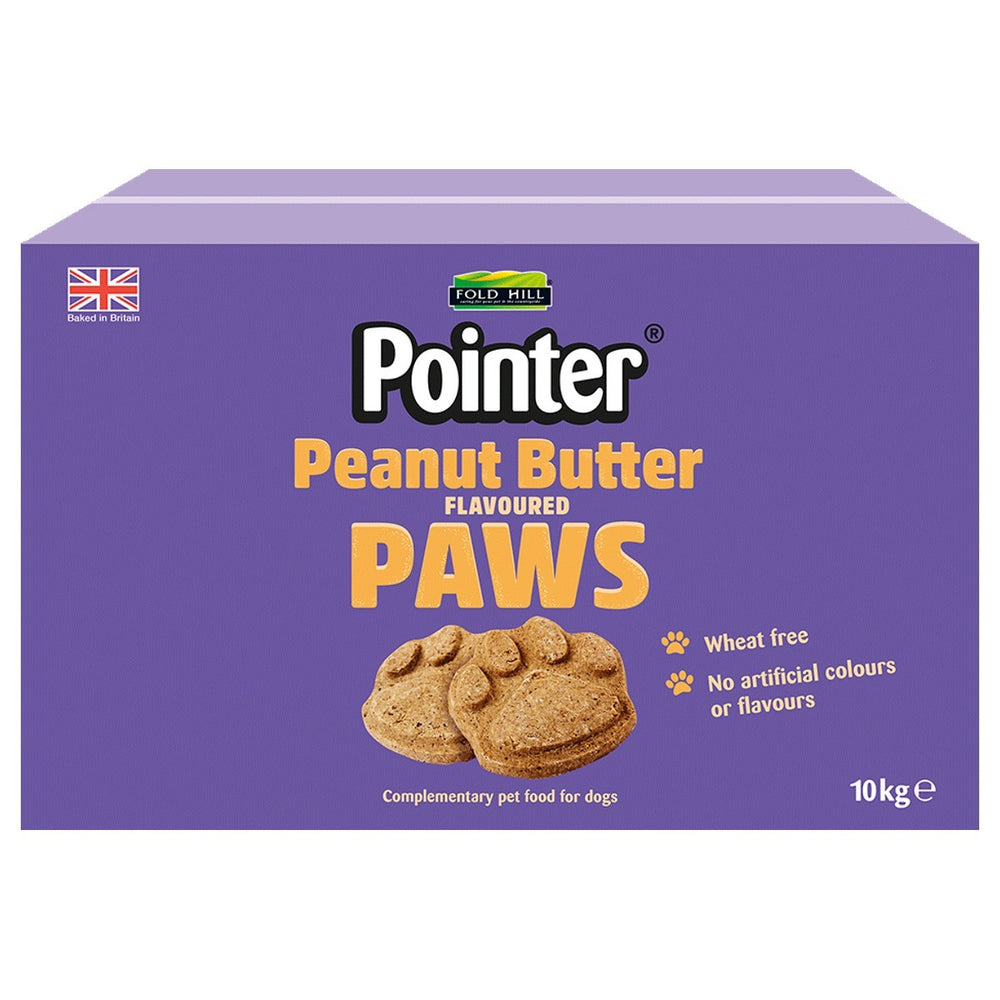 Pointer Peanut Butter Flavoured Paws Dog Treats 10kg