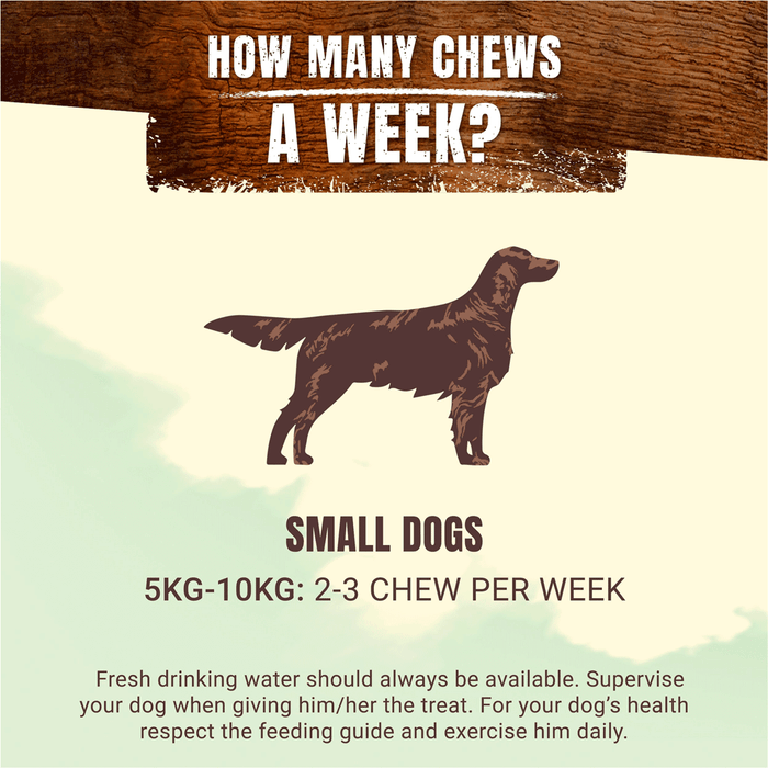 Adventuros Wild Chew Small Venison Dog Treats 150g