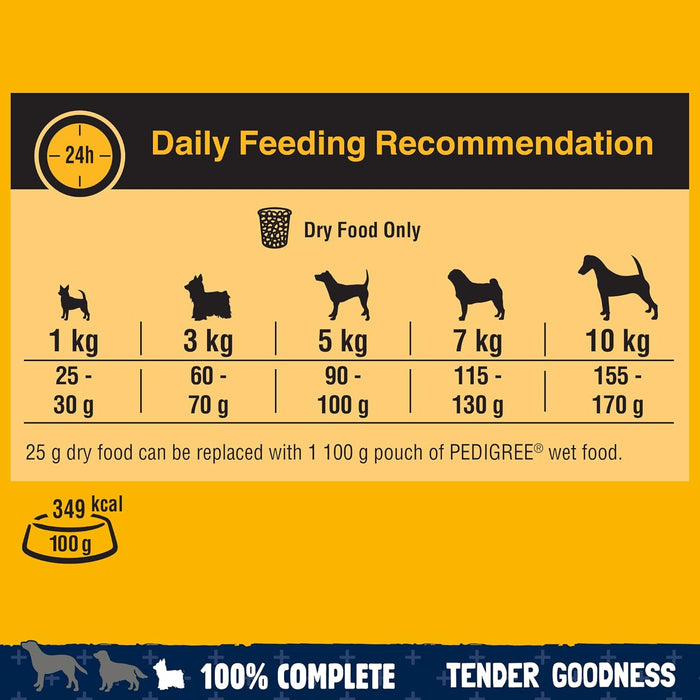 Pedigree Tender Goodness Adult Small with Poultry Dry Dog Food 2.6kg