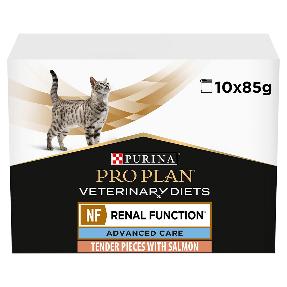 Pro Plan Veterinary NF Renal Function Advanced Care with Salmon Wet Cat Food 10 x 85g