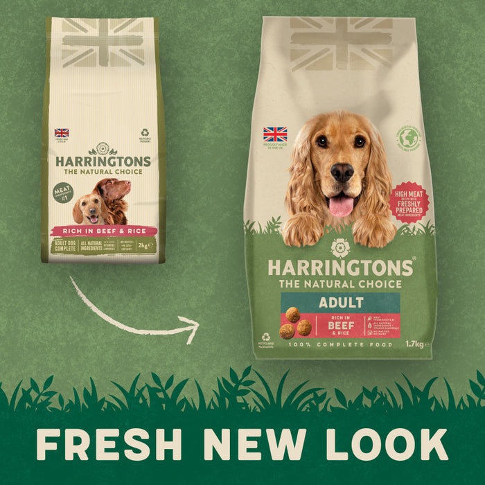 Harringtons Rich in Beef & Rice Adult Dry Dog Food 1.7kg