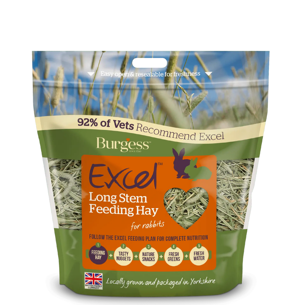 Burgess Excel Long Stem Feeding Hay Food 1kg