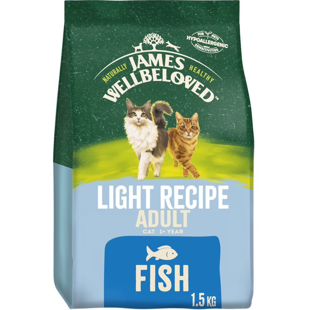 James Wellbeloved Adult Fish & Rice Dry Cat Food - 1.5kg