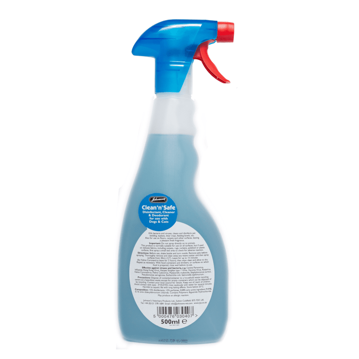 Johnsons Clean & Safe for Cats & Dogs 500ml
