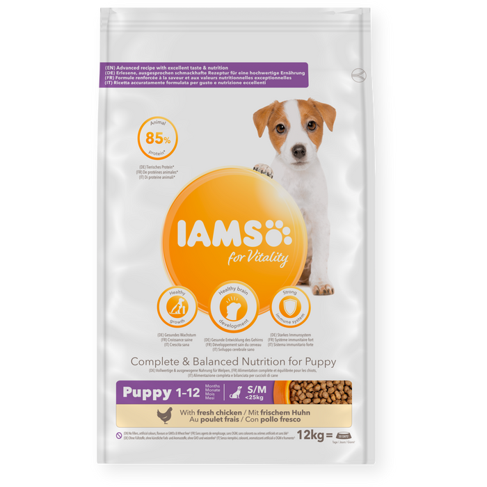 Iams Vitality Puppy Small/Medium Breed Fresh Chicken Dry Dog Food