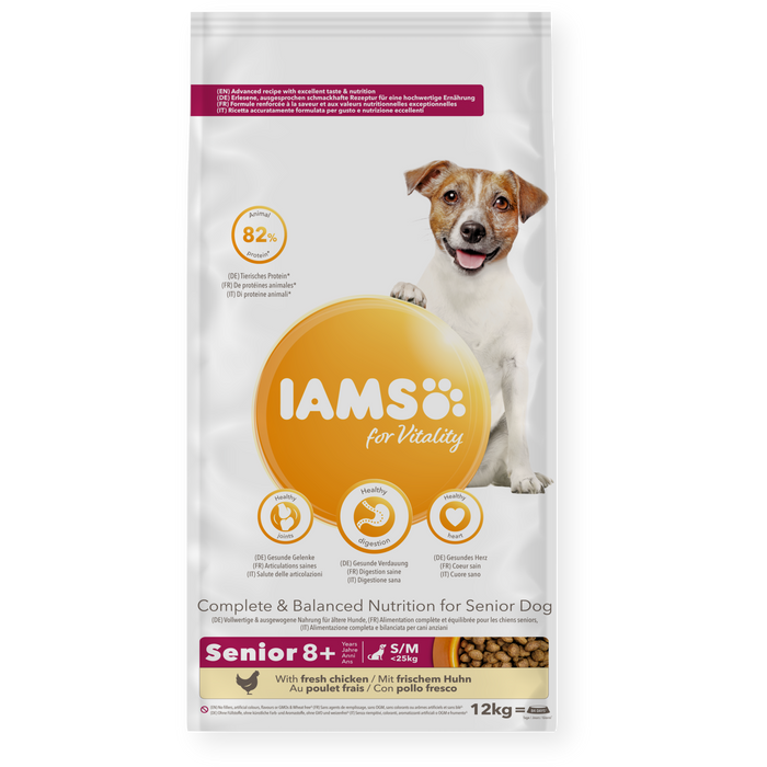 Iams Vitality Senior Small/Medium Breed Fresh Chicken Dry Dog Food