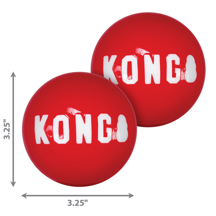 KONG Signature Balls Dog Toy 2pk