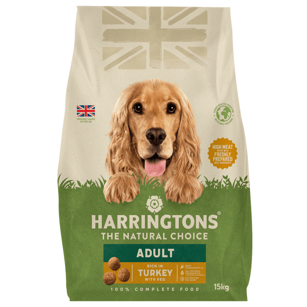 Harringtons Rich in Turkey & Rice Adult Dry Dog Food 15kg