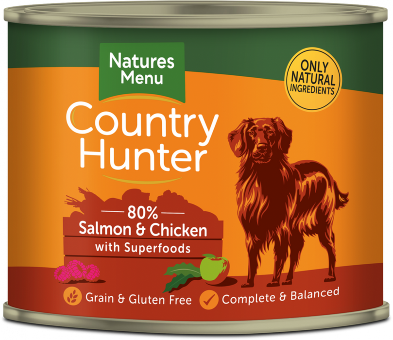Natures Menu Country Hunter Salmon and Chicken with Superfoods Wet Dog Food