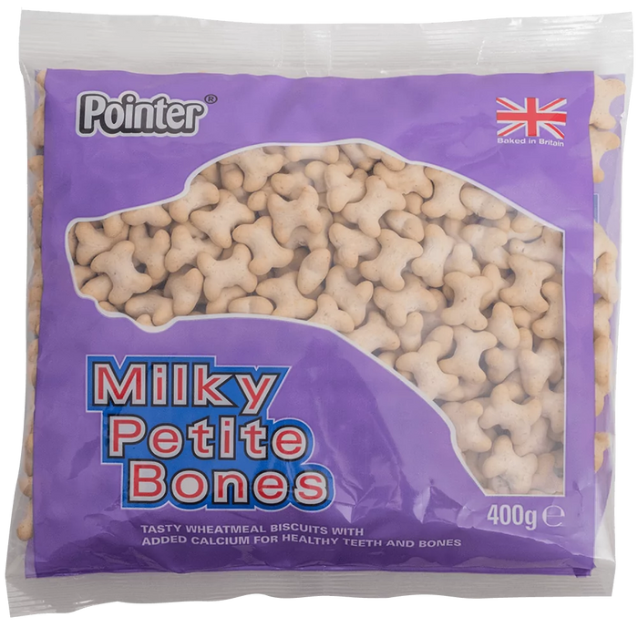 Pointer Milky Bones Dog Treats 400g