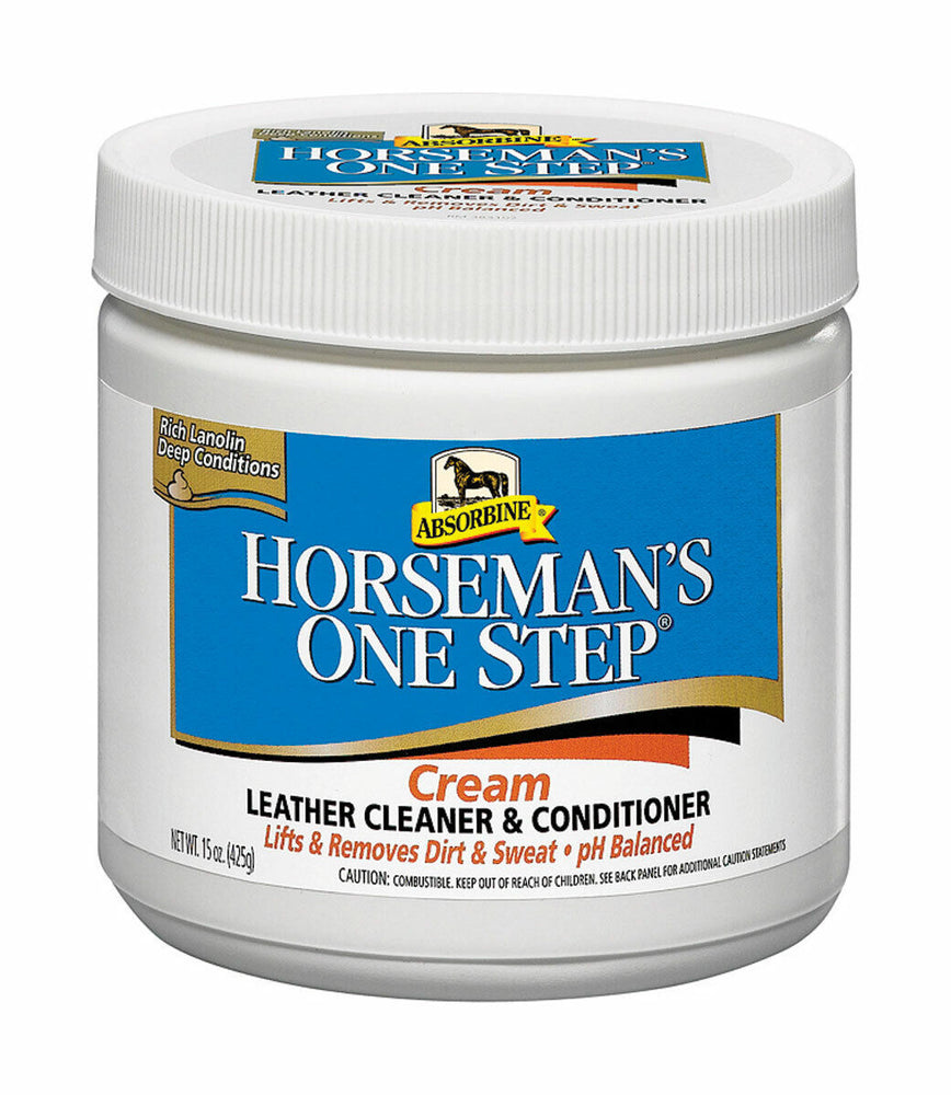 Absorbine Horseman’s One Step Cream Leather Cleaner & Conditioner 425g