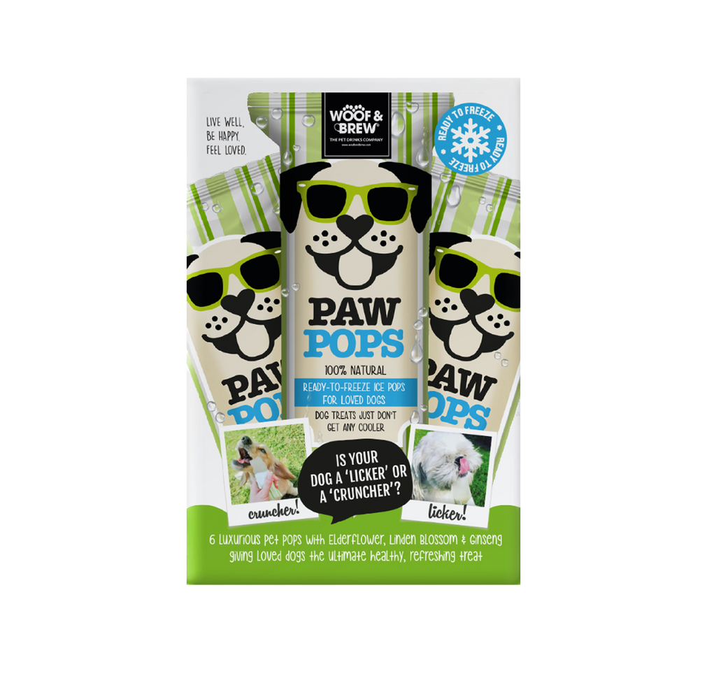 Woof & Brew Paw Pops Ice for Dogs 6 x 50ml