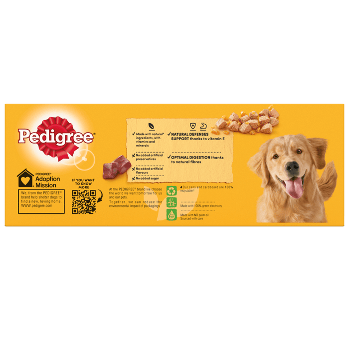Pedigree Chunks in Jelly Mixed Selection Adult Wet Dog Food 12 x 385g
