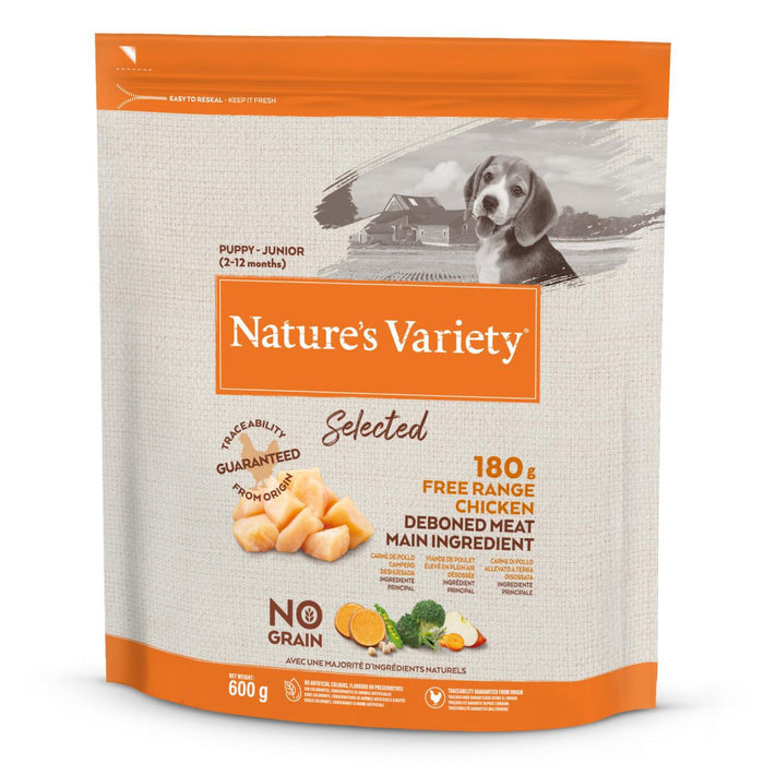 Nature's Variety Selected Free Range Chicken Puppy Dry Dog Food 600g