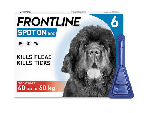 Frontline Spot On Flea & Tick Treatment X Large Dog (40+kg) - 6 pipettes