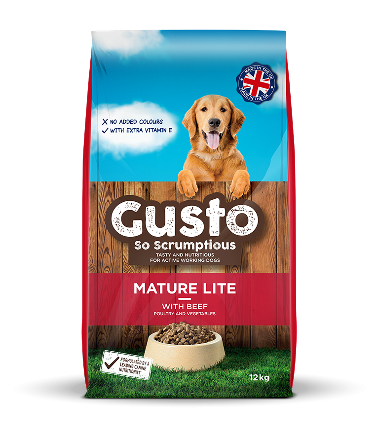 Gusto Mature Lite Dry Dog Food 12kg