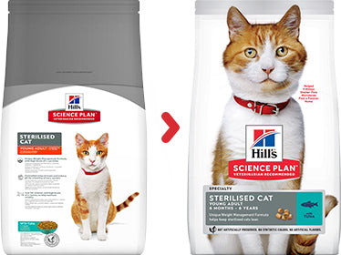 Hill's Science Plan Young Adult Sterilised with Tuna Dry Cat Food 1.5kg