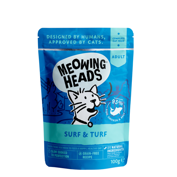 Meowing Heads SURF & TURF 100g