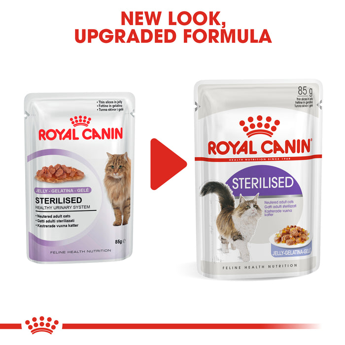 Royal Canin Adult Sterilised Chunks In Jelly Wet Cat Food