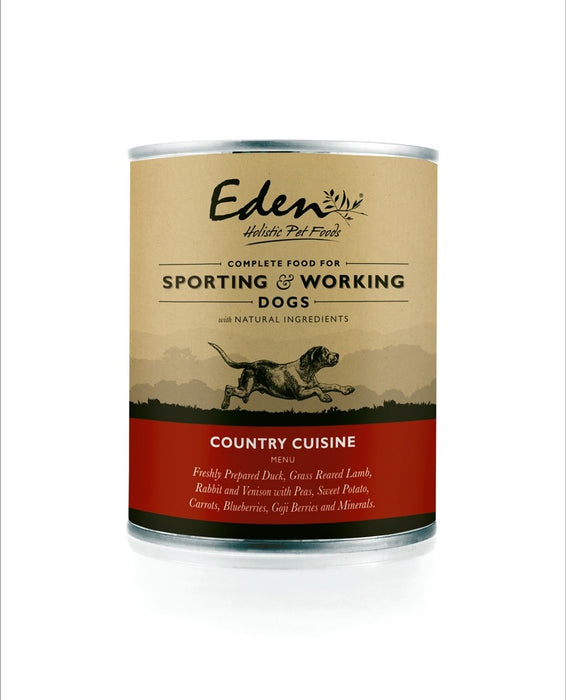 Eden Wet Food for Working and Sporting Dogs: Country Cuisine 6 x 400g