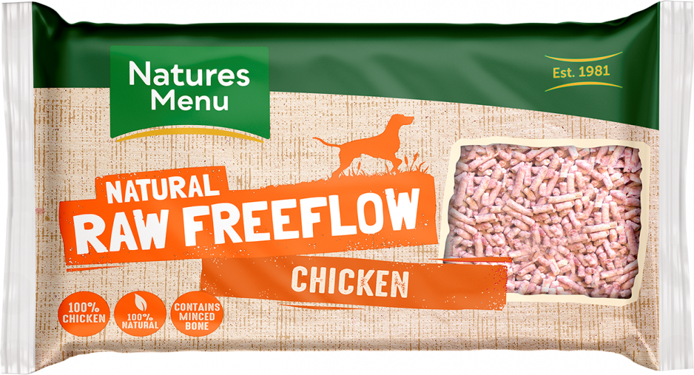 Natures Menu Raw Dog Food Free Flow Mince Chicken 2kg