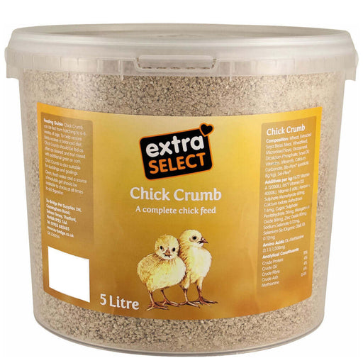 Extra Select Baby Chick Crumbs Food 5L Bucket