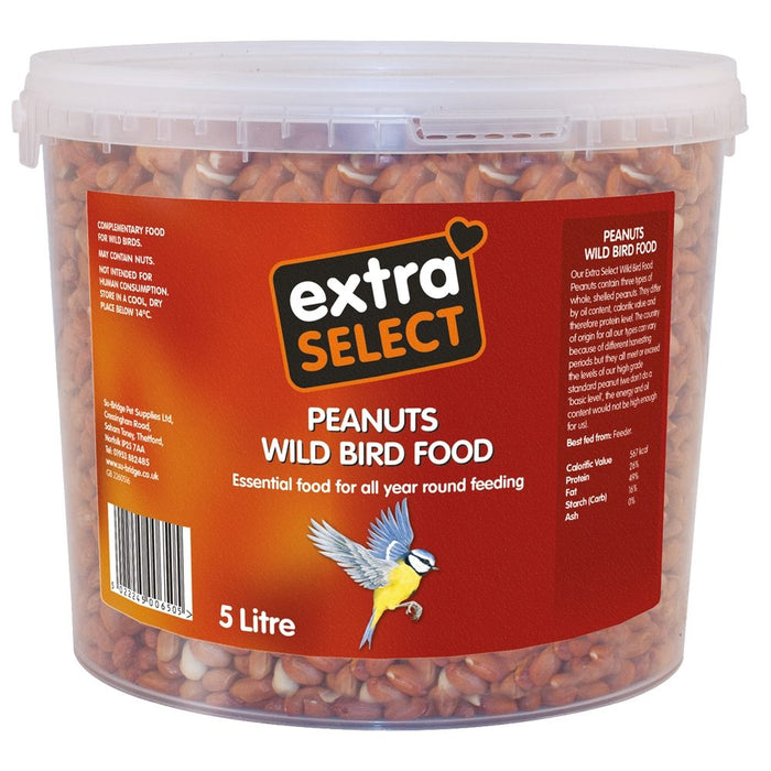 Extra Select Bucket Peanuts Wild Bird Food 5L