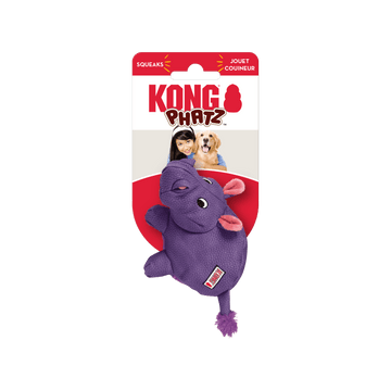 KONG Phatz Hippo Dog Toy Medium