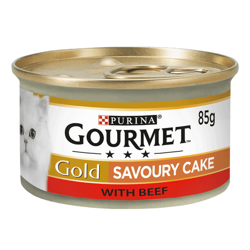 Gourmet Adult Gold Savoury Cake Beef Wet Cat Food