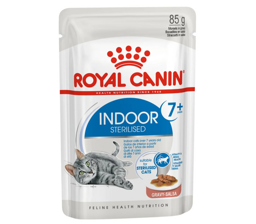 Royal Canin Adult Indoor 7+ Sterilised Gravy Wet Cat Food