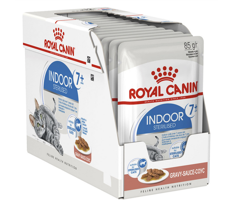 Royal Canin Adult Indoor 7+ Sterilised Gravy Wet Cat Food