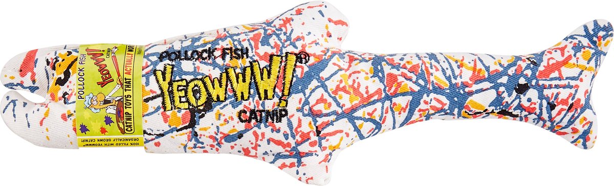 Yeowww Pollock Fish Cat Toy