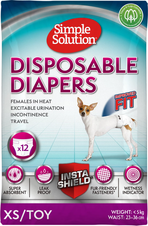 Simple Solution Disposable Diapers Toy/XS 12 diapers