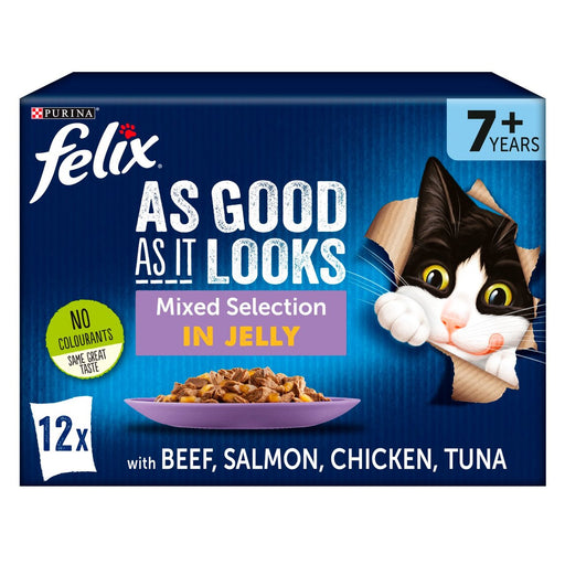 Felix Senior As Good As it Looks 7+ Mixed Selection in Jelly Wet Cat Food