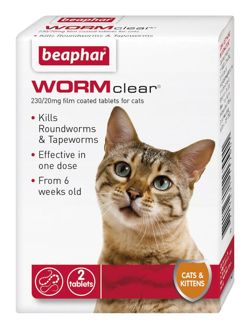 Beaphar WORMclear Worming Tablets for Cats 2 tablets