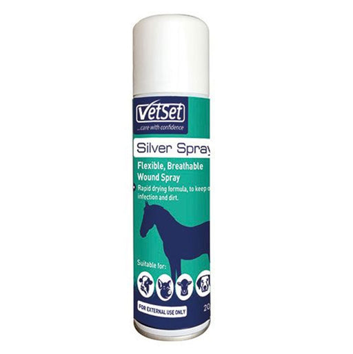 Vetset Silver Breathable Equine Wound Spray 200ml